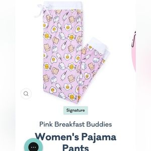 Little Sleepies Womens PJ Pants L, Breakfast Buddies